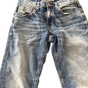 BKE Jake Relaxed Fit Faded Blue Jeans